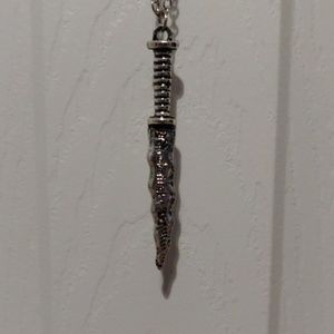 Rumplestiltskin dagger necklace